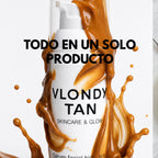 Sérum facial hidratante con autobronceador gradual