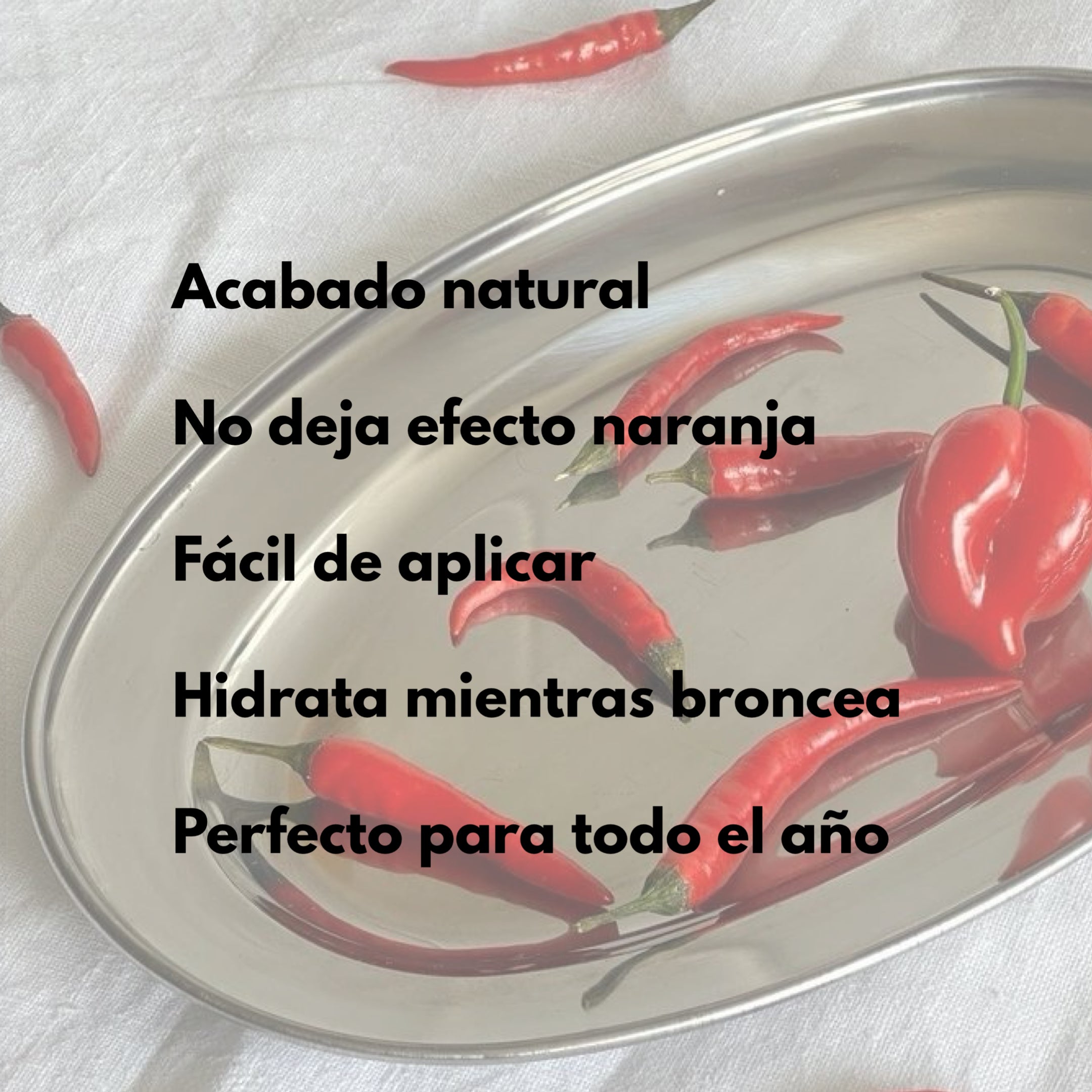 Sérum facial hidratante con autobronceador gradual